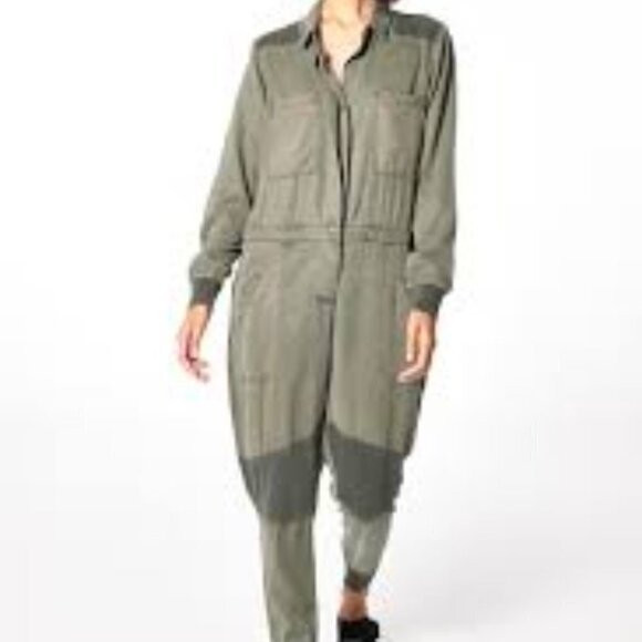 NWT Young Fabulous & Broke brown one piece button jumpsuit, S - Picture 3 of 13